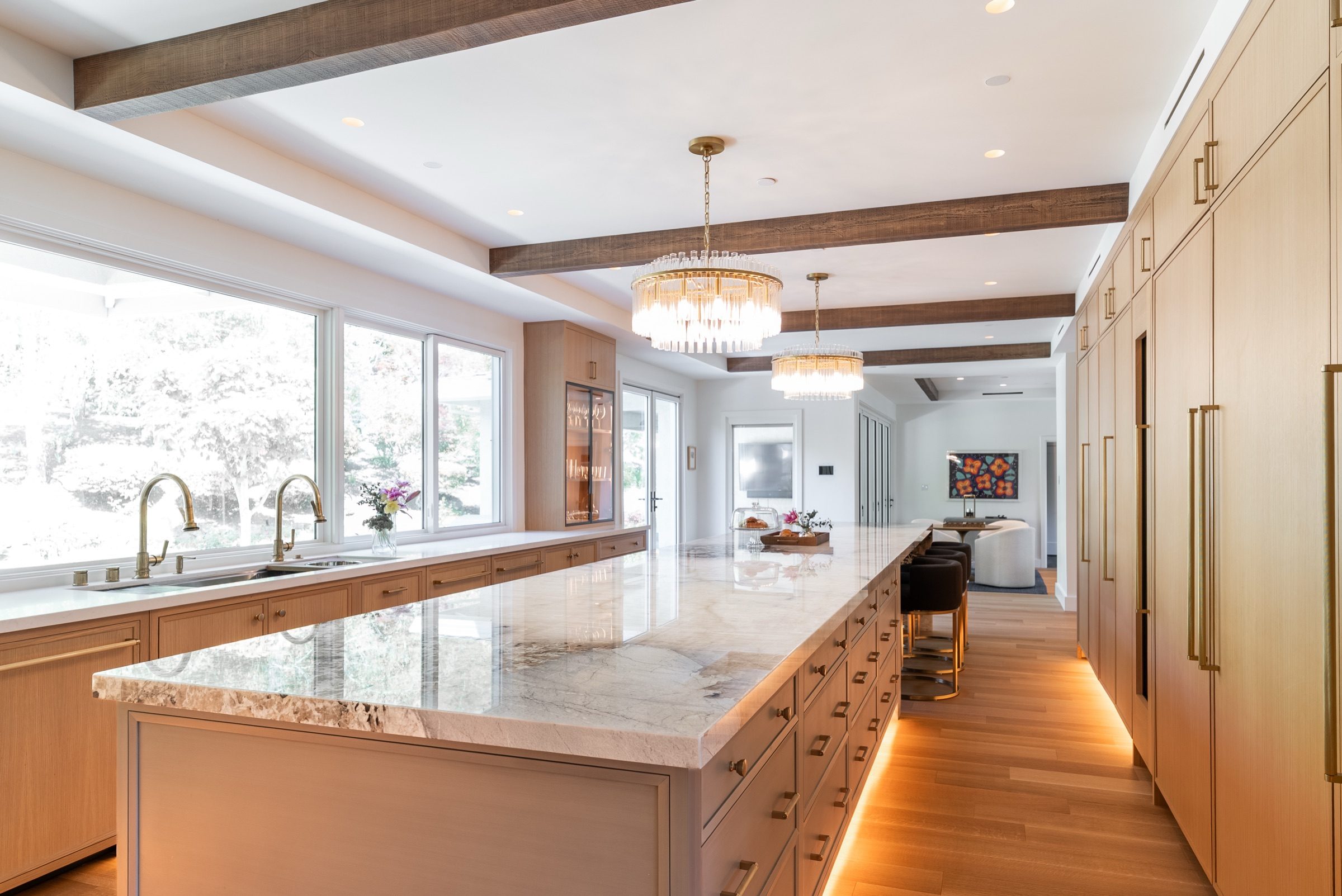 Built, Kitchen alternate angle — render vs built